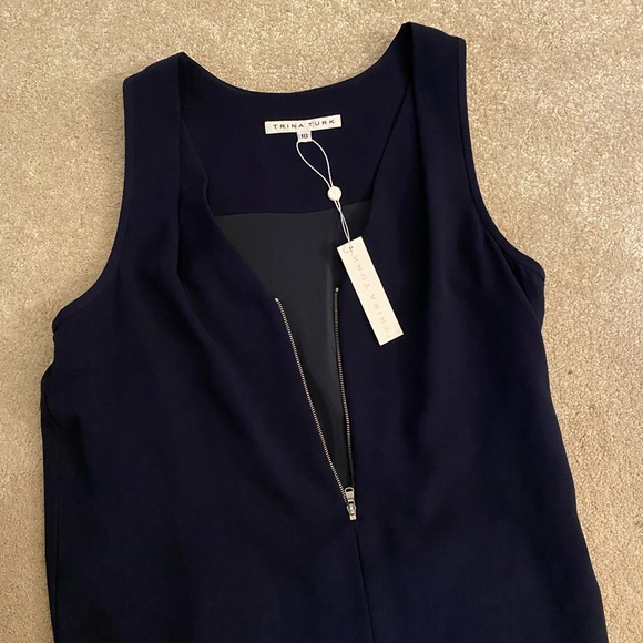 Trina Turk sleeveless navy jumpsuit - never worn - Picture 3 of 6